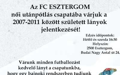 Csatlakozz te is a női U15-ös csapatunkhoz!