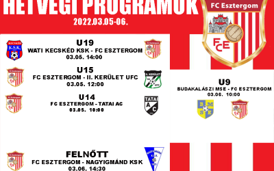 Hétvégi programunk 03. 05-06.