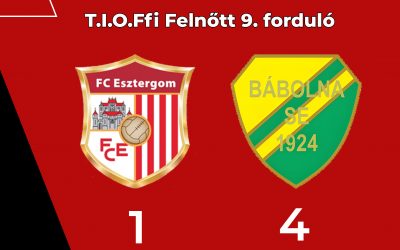 Felnőtt: FC Esztergom – Bábolnai SE 1-4